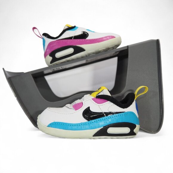 Nike Air Max 90 SE CB 'White Mismatch' Infant 4C Classic Sneakers DZ7271-100 - Picture 1 of 10